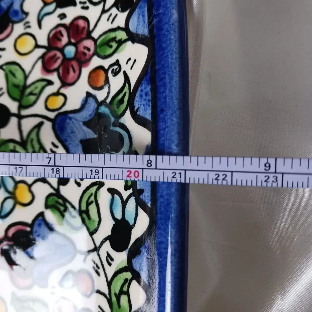 SHABBAT RECTANGLE 15'' X 8'' PLATTER-MADE IN ISRAEL
